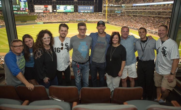 Red Bow Records, Chase Bryant, Grand Ole Opry, CHicago White Sox, Country Music Night, US Cellular Field, Chicago, Dan Rogers, Lauren Zimmerman, Neda Tobin, WUSN, Jeff Kapugi, Fitzgerald Hartley, Nick Hartley, Nashville CVC, Heather Middleton, Pete Fisher