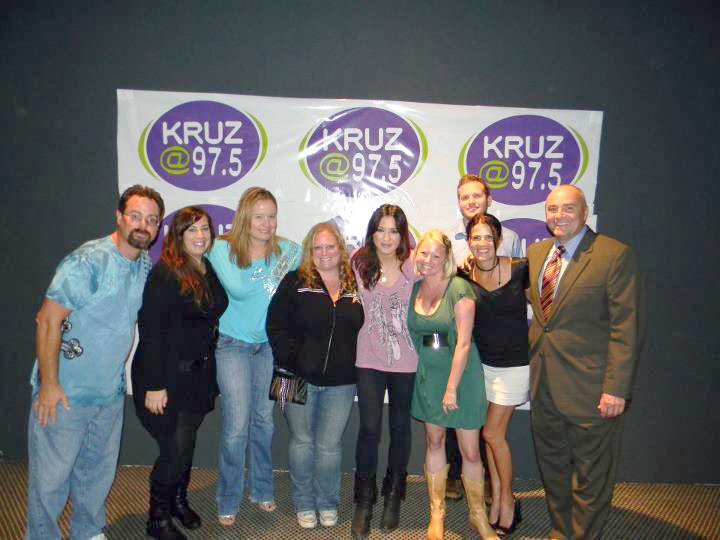 Michelle Branch with KRUZ staffers