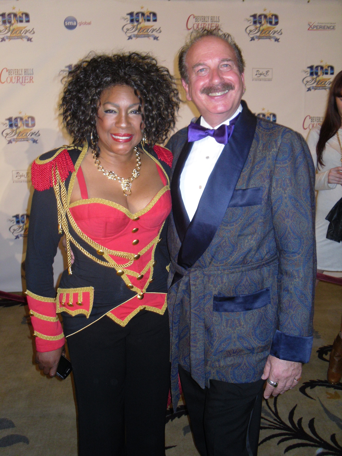 Mary Wilson with Mark Bego at "Night of 100 Stars" 