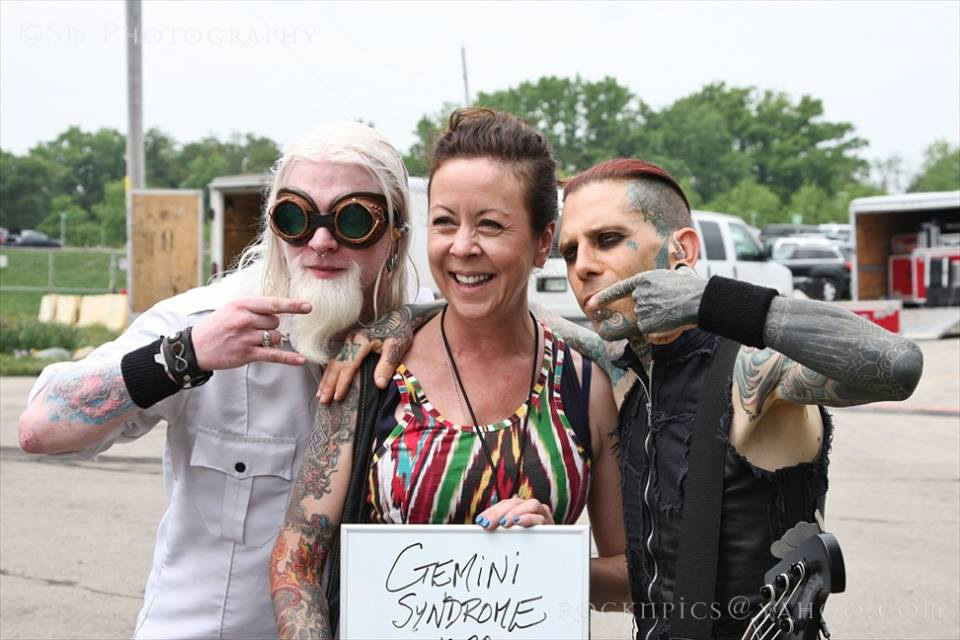 Cheryl Valentine with Warner Bros/ADA artists Gemini Syndrome