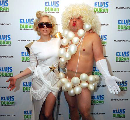 Lady Gaga visits Elvis Duran