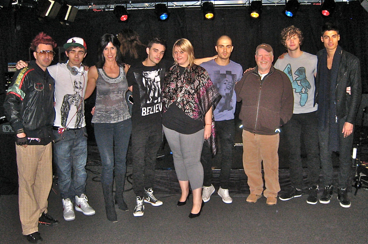 The Wanted stops by Clear Channel LA