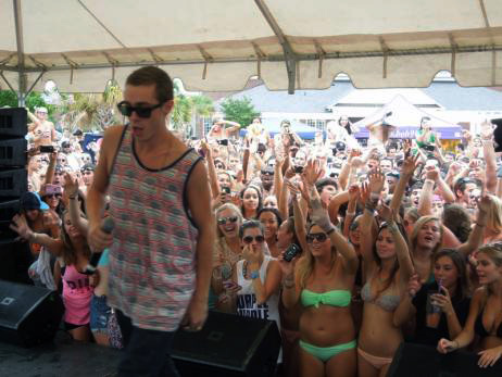 Sammy Adams performs at "Bob's Barefoot By The Pool."