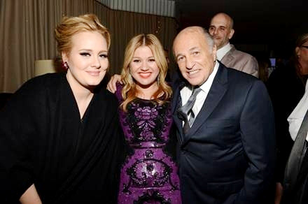 Adele, Kelly Clarkson, and Sony Music Entertainment Chairman/CEO Doug Morris