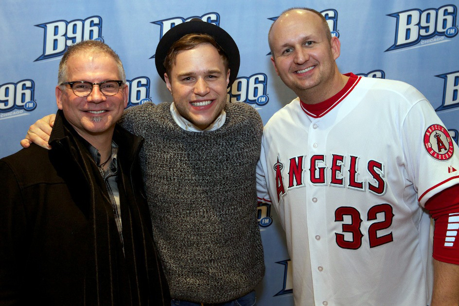 B96 staffers with Olly Murs