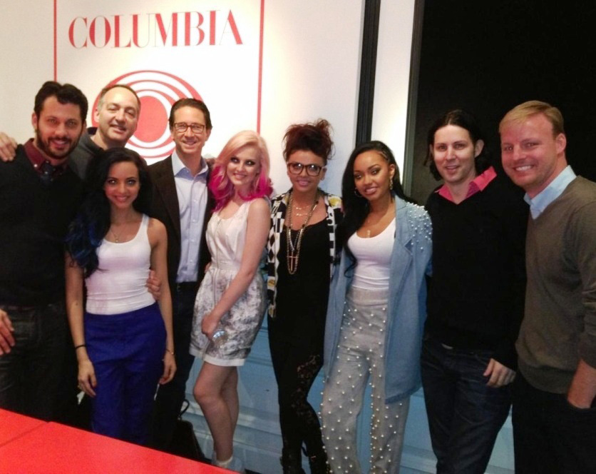 LITTLE MIX WITH THE COLUMBIA TEAM