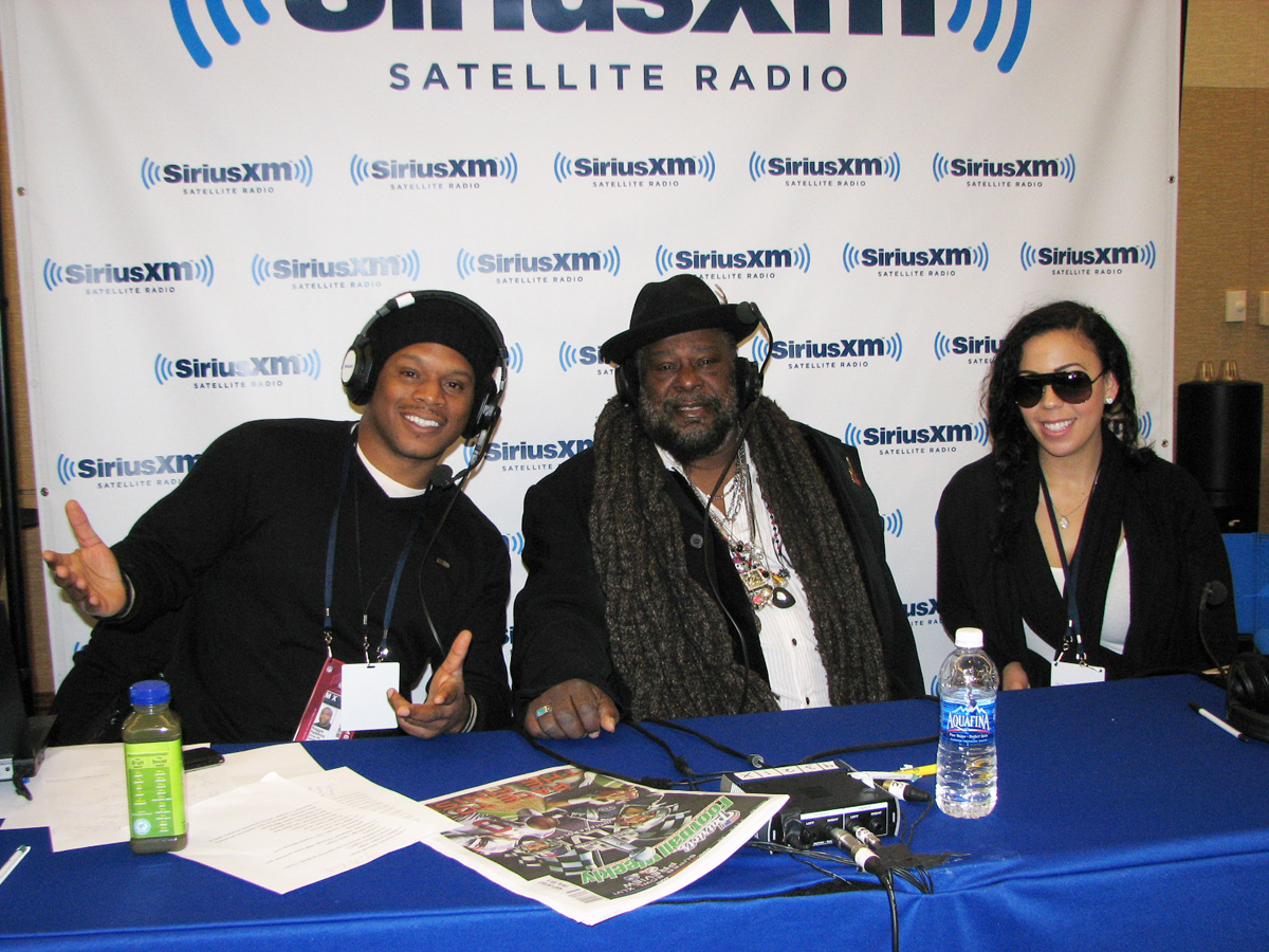 Sway Calloway hangs with Dev and George Clinton