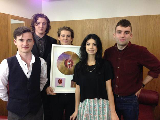 Little Green Cars were recently awarded a Gold album