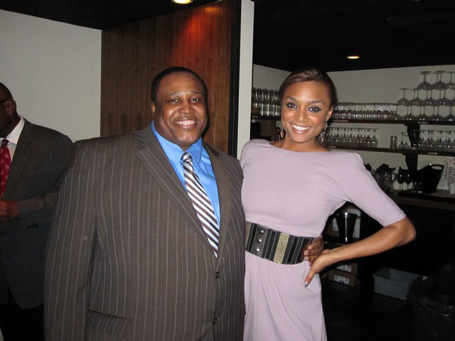 George Cook with Alesha Renee at 2009 Living Legends Awards