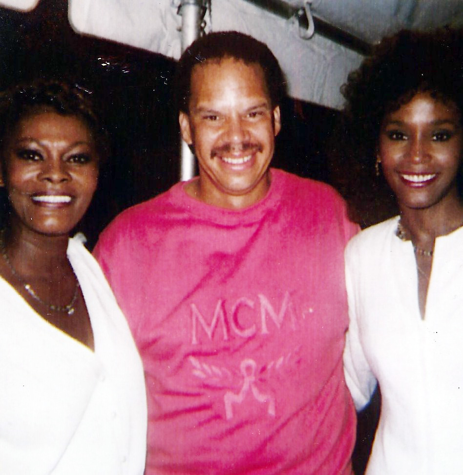 Tom Joyner with Dionne Warwick & Whitney Houston
