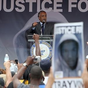 Rev. Sharpton speaks at Trayvon Martin rally