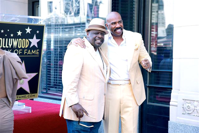 Cedric the Enertainer joins Steve Harvey for his Hollywood Walk of Fame ceremony.