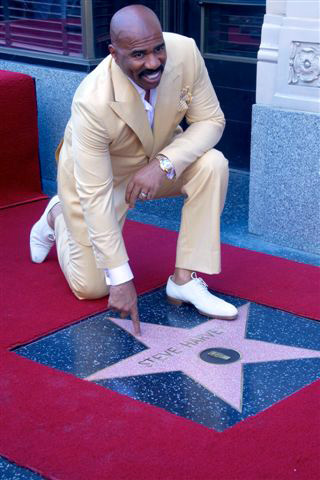 Steve Harvey receives star on the Hollywood Walk Of Fame.