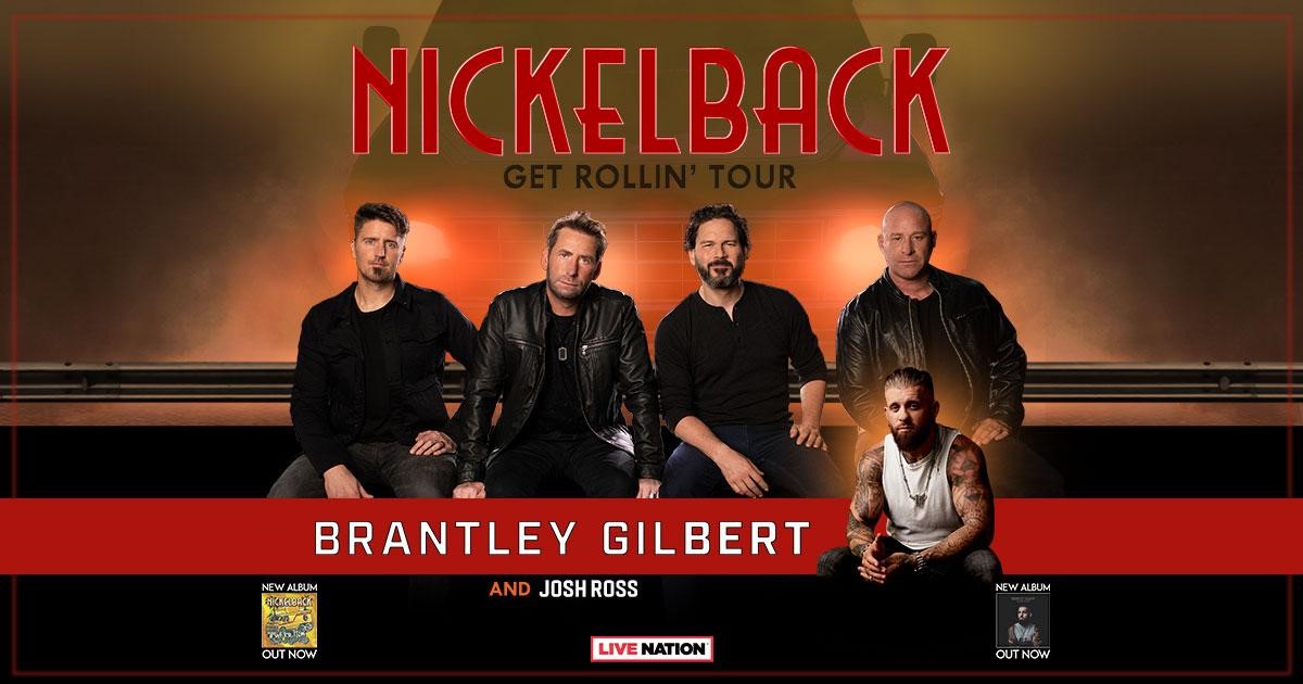 Nickelback Announce 2023 'Get Rollin'' Tour With Brantley Gilbert