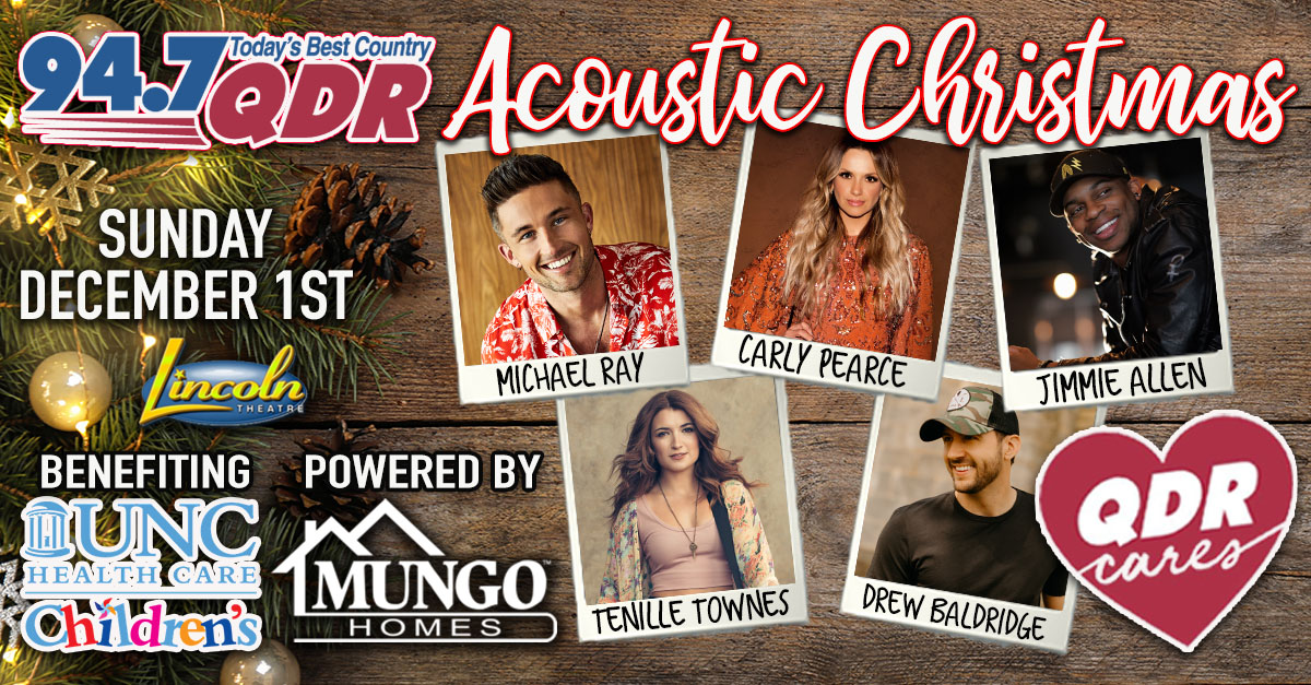 WQDR/Raleigh Sets Acoustic Christmas Show Lineup